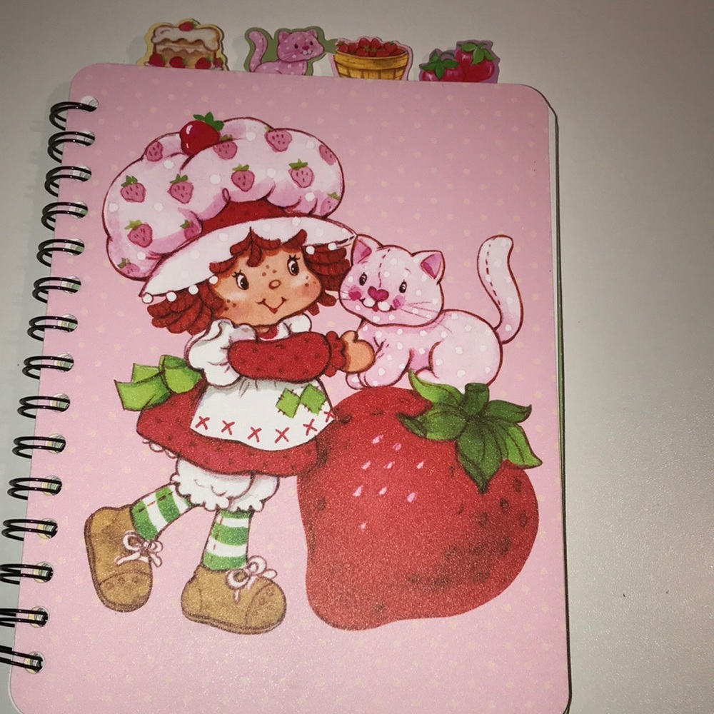 Strawberry Shortcake Tabbed Journal Notebook brand new